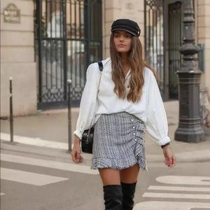 Zara tweed skirt